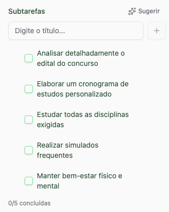 ia subtarefas no Planko
